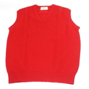 Lord Jeff Sweater Vest V-Neck Lambs Wool USA Made